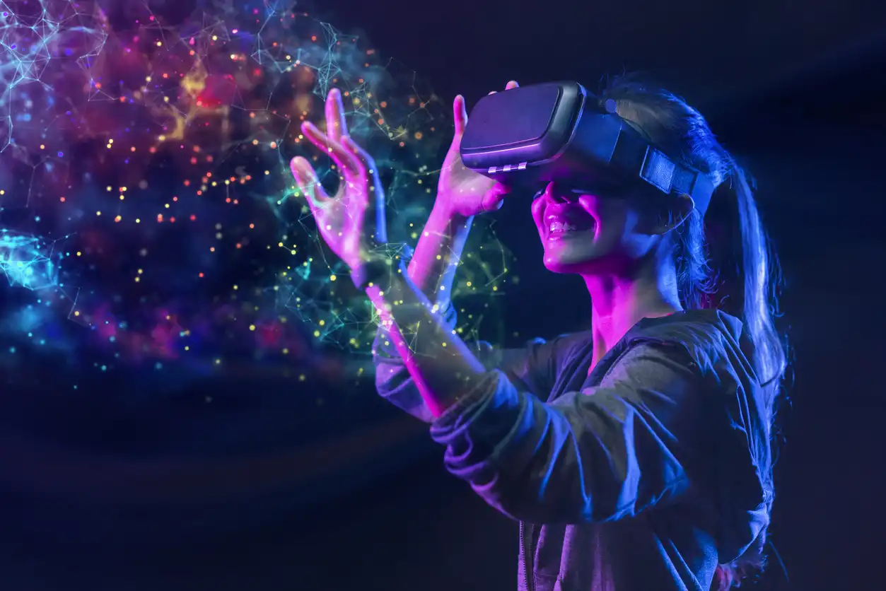 Learner experiencing immersive XR