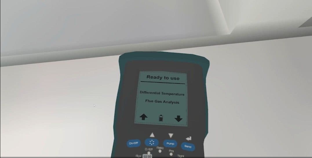 Commissioning a condensing boiler